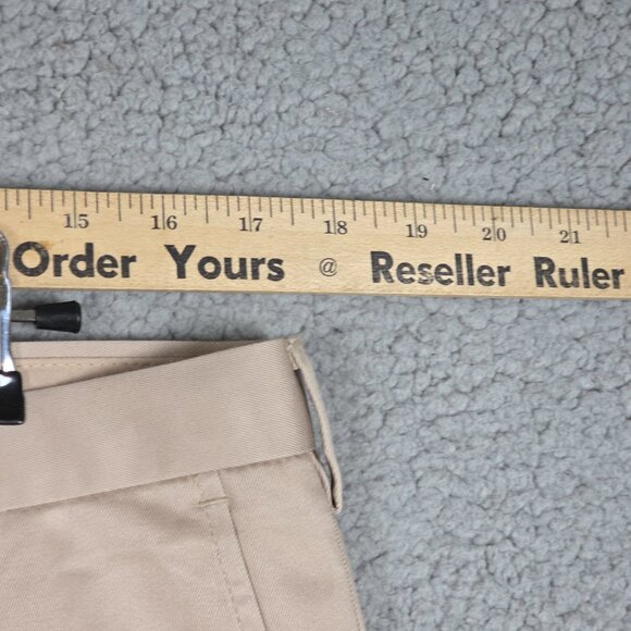 Jos A Bank Pants Mens Size 34x32 Tan 100% Cotton Wrinkle Resistant Straight Fit - Picture 9 of 11